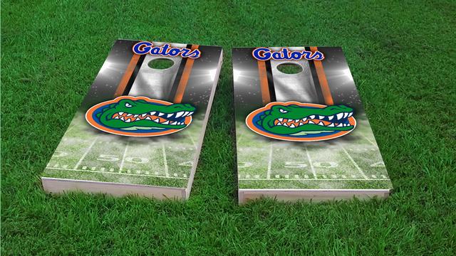NCAA Field (Florida Gators) Themed Custom Cornhole Board Design