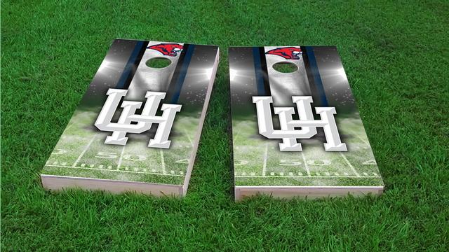NCAA Field (Houston Cougars) Themed Custom Cornhole Board Design