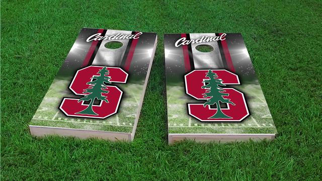 NCAA Field (Stanford Cardinal) Themed Custom Cornhole Board Design