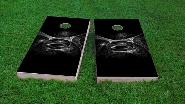 Oakley Themed Custom Cornhole Board Design