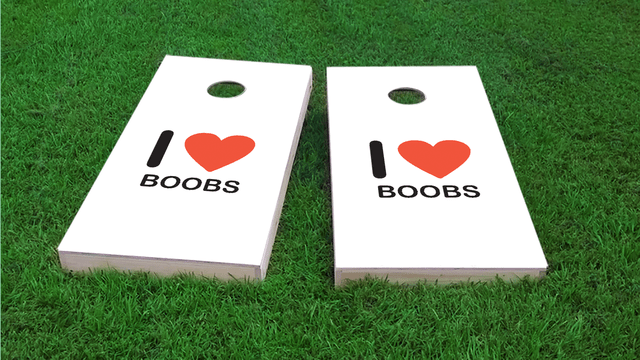I Love Boobs (Transparent)