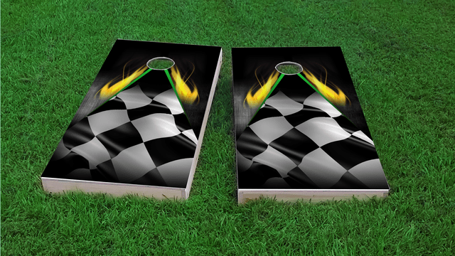 Flaming Checkered Flag