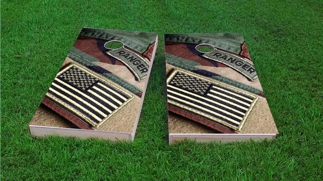 US Army Ranger Themed Cornhole Board Design