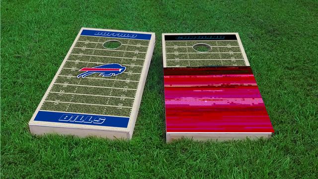 NFL Field (San Francisco 49ers) Themed Custom Cornhole Board Design