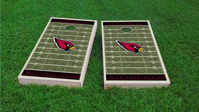 NFL Field (Arizona Cardinals) Themed Custom Cornhole Board Design
