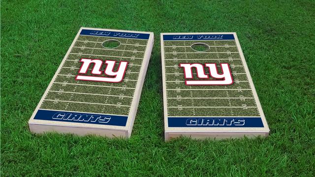 NFL Field (New York Giants) Themed Custom Cornhole Board Design