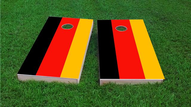 Germany National Flag Themed Custom Cornhole Board Design