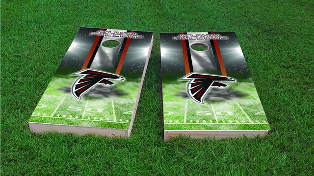 NFL Atlanta Falcons Themed Custom Cornhole Board Design