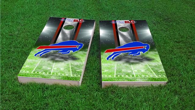 NFL Buffalo Bills Themed Custom Cornhole Board Design