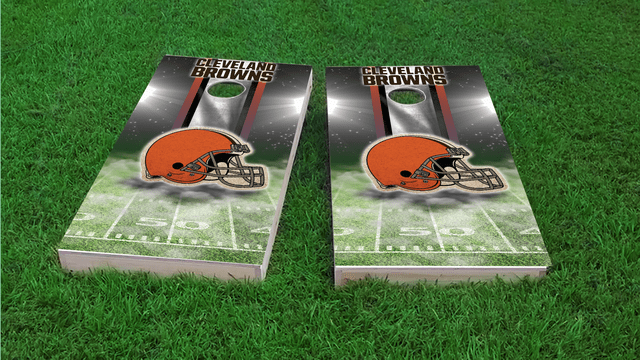 NFL Cleveland Browns Themed Custom Cornhole Board Design