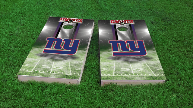 NFL New York Giants Themed Custom Cornhole Board Design