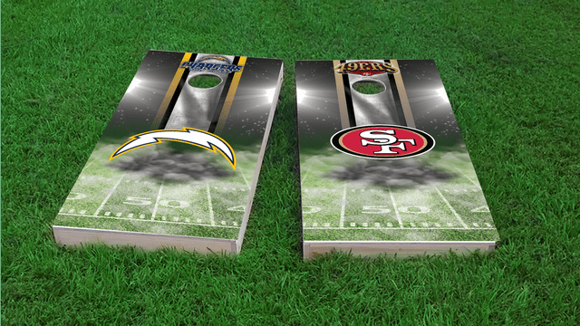 NFL San Francisco 49ers Themed Custom Cornhole Board Design