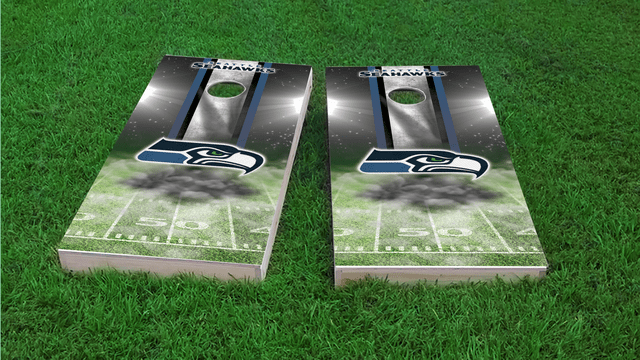 NFL Seattle Seahawks Themed Custom Cornhole Board Design