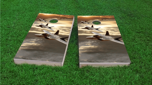 3 Jets Cornhole Board Set