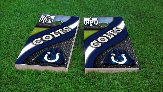 NFL 2 (Indianapolis Colts) Themed Custom Cornhole Board Design