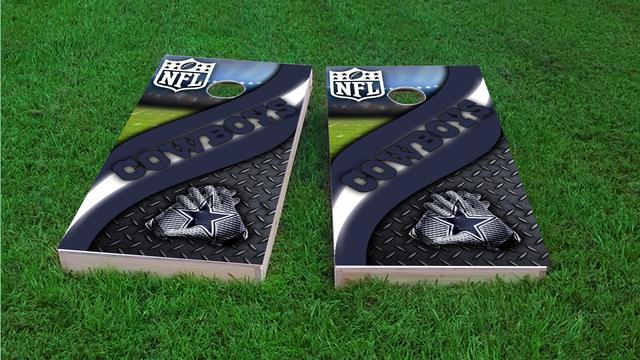NFL 2 (Dallas Cowboys) Themed Custom Cornhole Board Design