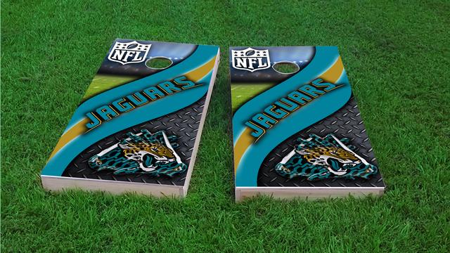 NFL 2 (Jacksonville Jaguars) Themed Custom Cornhole Board Design