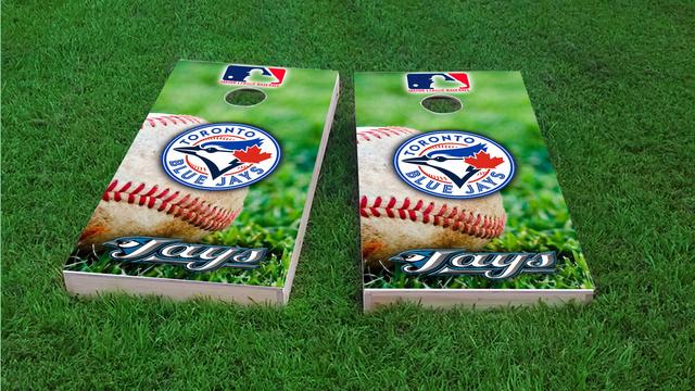 MLB (Toronto Blue Jays) Themed Custom Cornhole Board Design