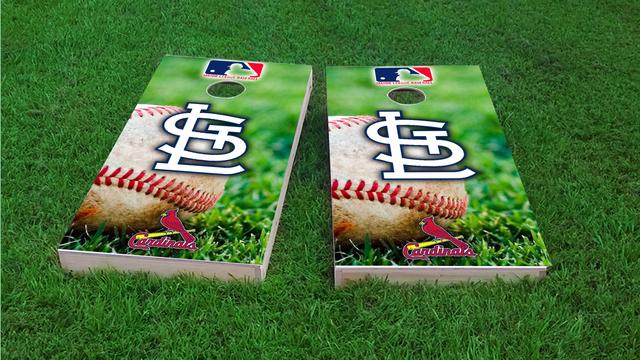 MLB (St Lousi Cardinals) Themed Custom Cornhole Board Design