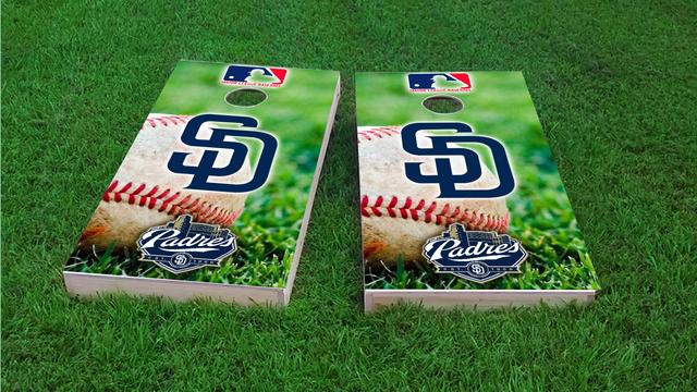 MLB (San Diego Padres) Themed Custom Cornhole Board Design