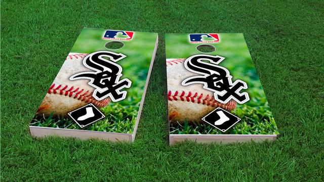 MLB (Chicago White Sox) Themed Custom Cornhole Board Design