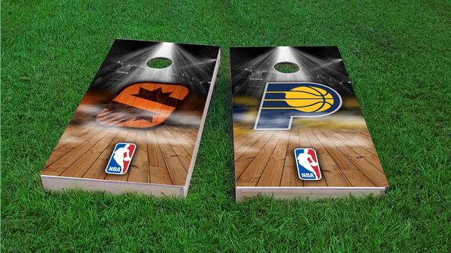 NBA Team (Indiana Pacers) Themed Custom Cornhole Board Design