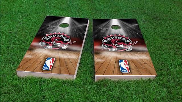 NBA Team (Toronto Raptors) Themed Custom Cornhole Board Design