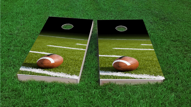 Football field with ball