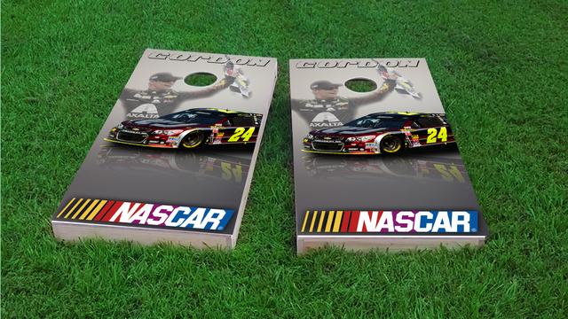 NASCARD (Jeff Gordon) Themed Custom Cornhole Board Design