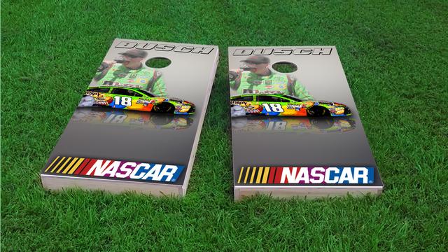NASCAR (Kyle Busch) Themed Custom Cornhole Board Design