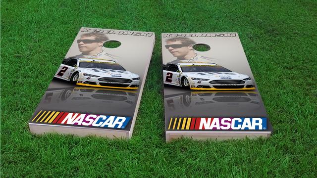 NASCAR (Brad Keselowski) Themed Custom Cornhole Board Design