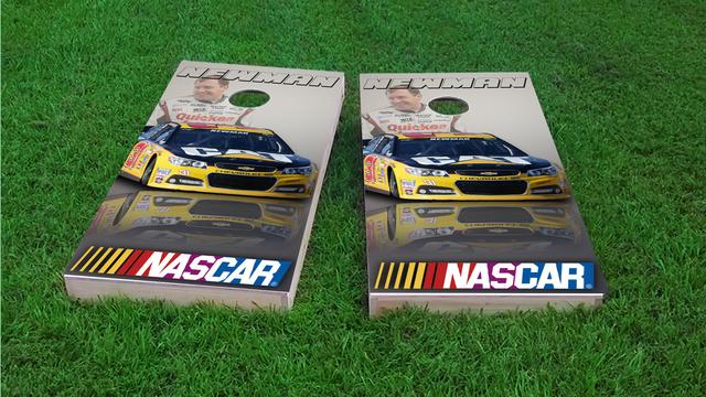 NASCAR (Ryan Newman) Themed Custom Cornhole Board Design