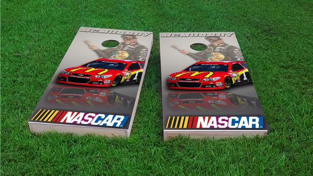 NASCAR (Jamie McMurray) Themed Custom Cornhole Board Design