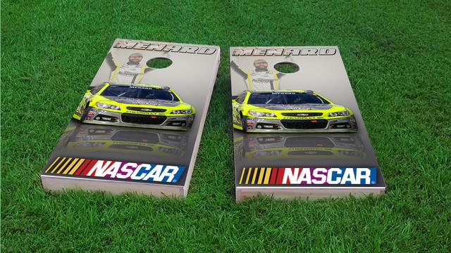NASCAR (Paul Menard) Themed Custom Cornhole Board Design