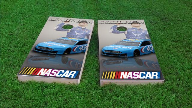 NASCAR (Aric Almirola Themed Custom Cornhole Board Design