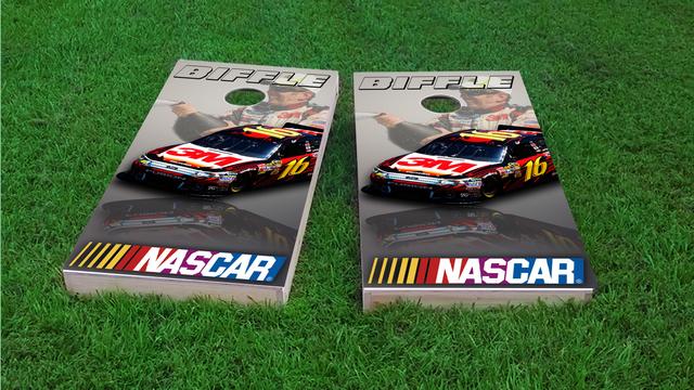 NASCAR (Greg Biffle) Themed Custom Cornhole Board Design