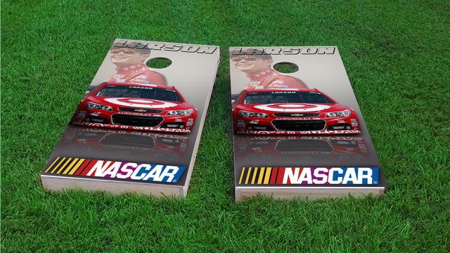 NASCAR (Kyle Larson) Themed Custom Cornhole Board Design