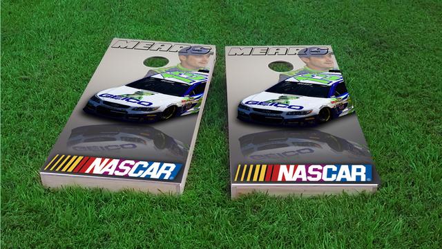 NASCAR (Casey Mears) Themed Custom Cornhole Board Design