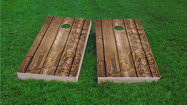 NCAA Wood Slat (UCLA Bruins) Themed Custom Cornhole Board Design