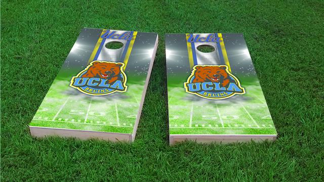 NCAA Field (UCLA Bruins) Themed Custom Cornhole Board Design
