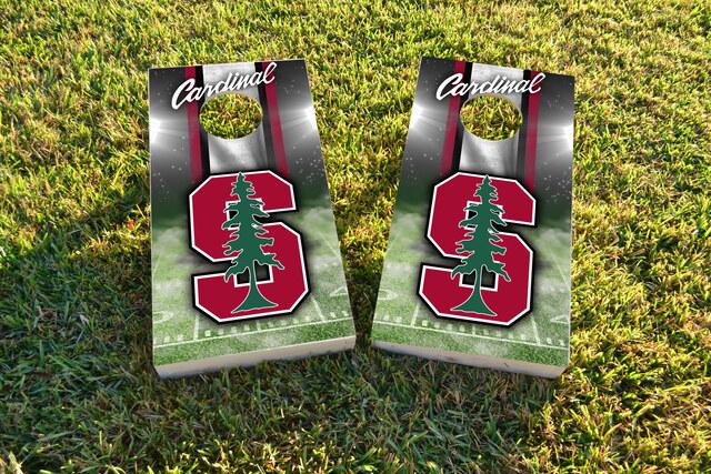 NCAA Field (Stanford Cardinal) Themed Custom Cornhole Board Design