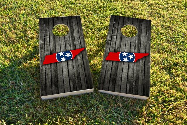 Tennessee State Flag Cornhole Boards - Kyles Cornhole Boards and