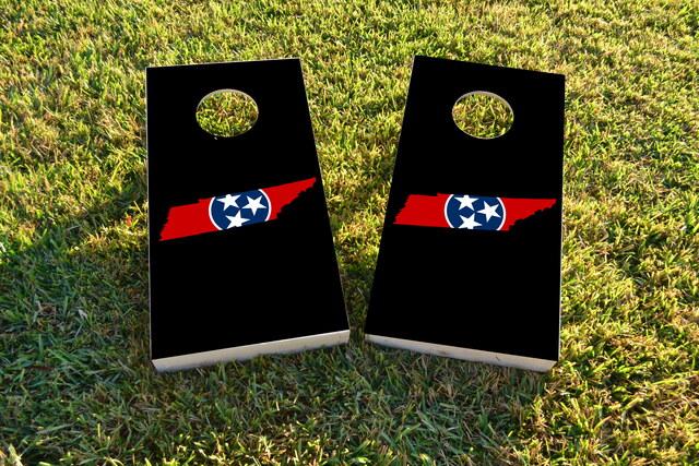 Tennessee State Flag Cornhole Boards - Kyles Cornhole Boards and