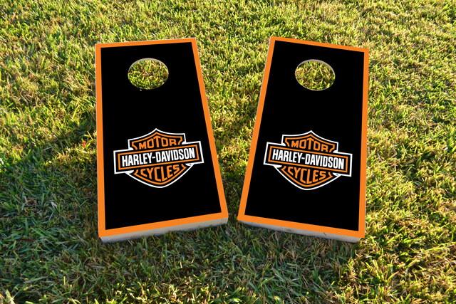 Harley Davidson Original Themed Custom Cornhole Board Design