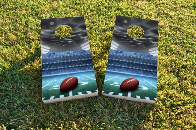 Tennessee Football Themed Custom Cornhole Board Design