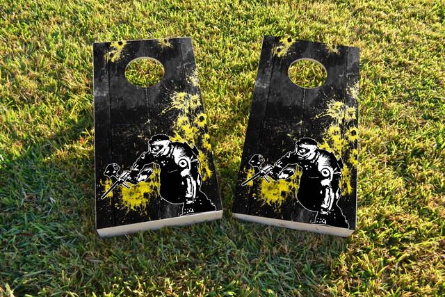 Paintball Themed Custom Cornhole Board Design