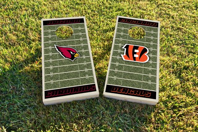 NFL Field (Arizona Cardinals) Themed Custom Cornhole Board Design