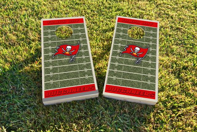 NFL Field (Detroit Lions) Themed Custom Cornhole Board Design