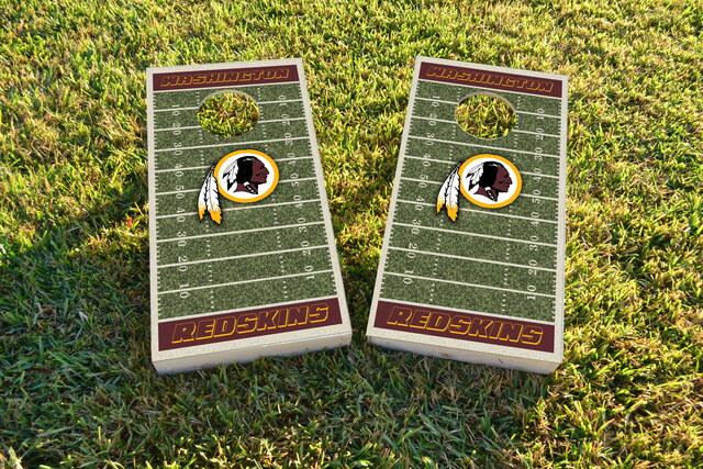 NFL Field (Washington Redskins) Themed Custom Cornhole Board Design