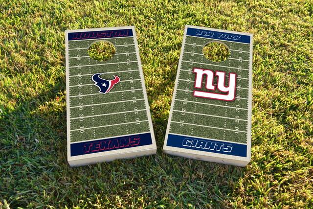NFL Field (Houston Texans) Themed Custom Cornhole Board Design